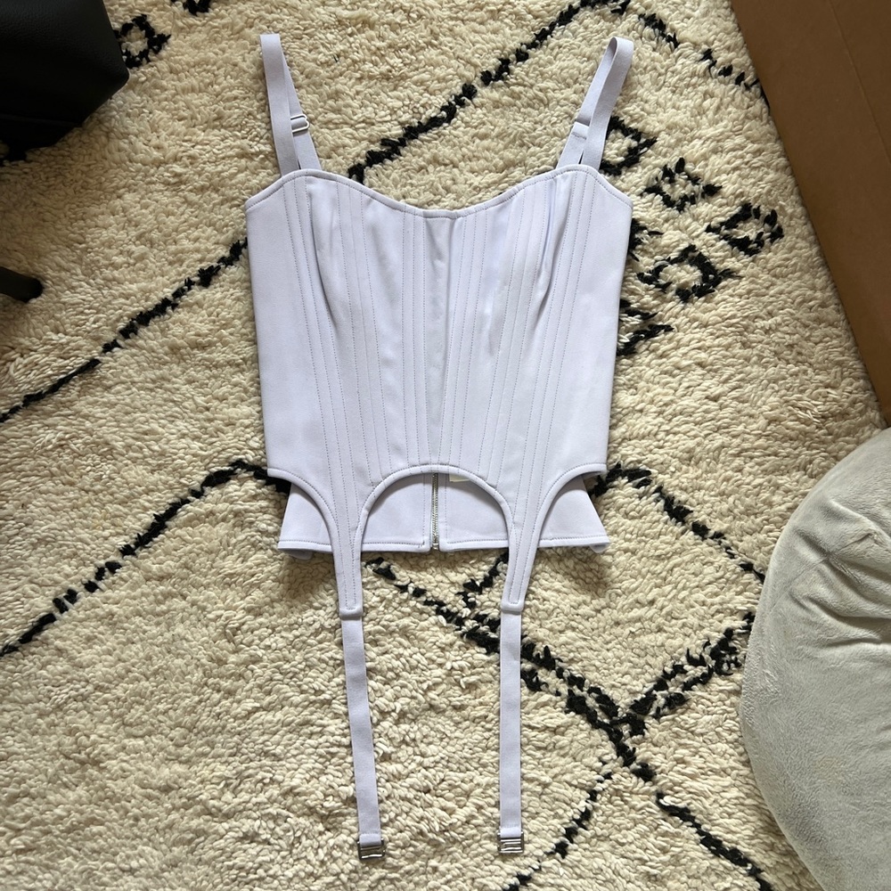 NWT Dion Lee Cady Arch Longline Corset in Amethyst